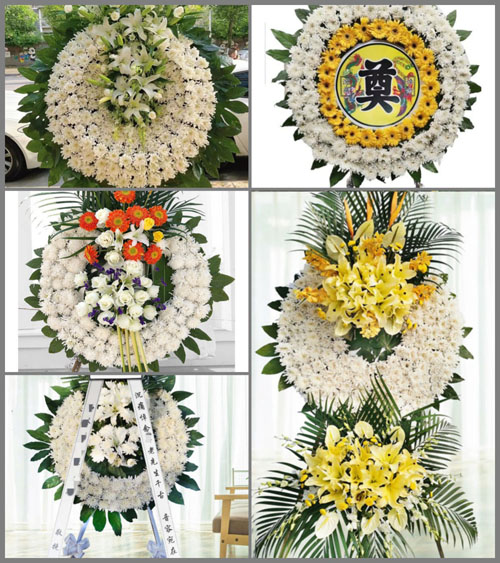 山东青岛黄岛区王台镇西埠后村花圈速递